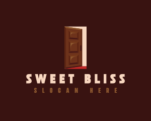 Dessert Chocolate Door logo design