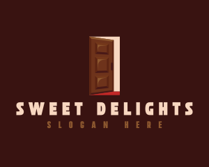 Chocolate - Dessert Chocolate Door logo design