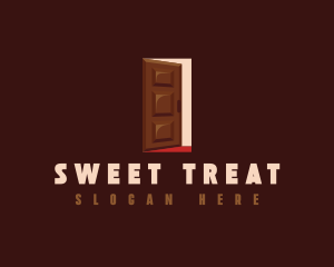 Dessert Chocolate Door logo design