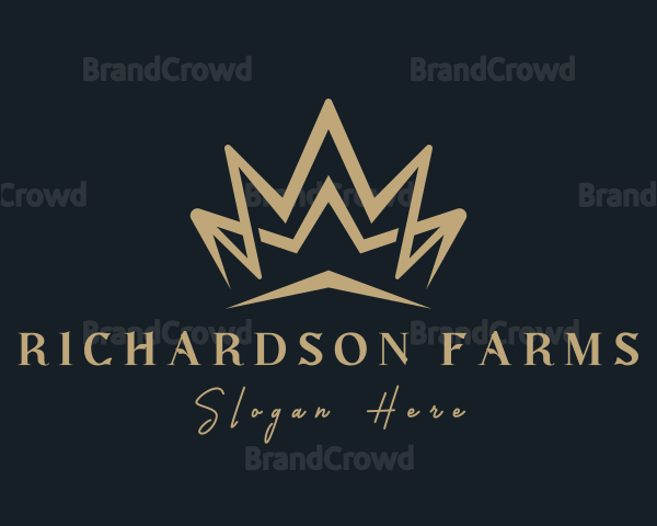 Premium Pageant Crown Logo