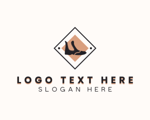 Leather - Men Shoes Boutique logo design