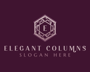 Elegant Floral Wreath logo design