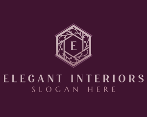 Elegant Floral Wreath logo design