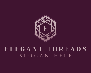 Elegant Floral Wreath logo design