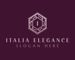 Elegant Floral Wreath logo design