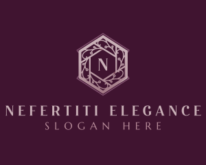 Elegant Floral Wreath logo design