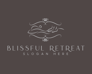 Pamper - Relaxing Massage Spa logo design