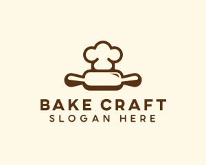 Chef Rolling Pin Bakery logo design