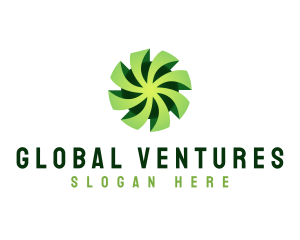 World - Generic Globe Vortex logo design
