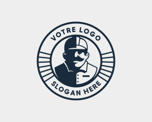 Badge - Mechanic Repairman Badge logo design