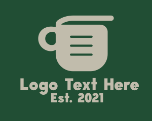 Mug - Coffee Cup Document logo design