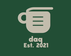 Mug - Coffee Cup Document logo design