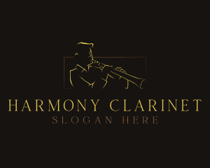 Clarinet - Clarinet Musician Instrument logo design