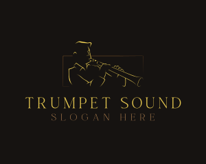 Trumpet - Clarinet Musician Instrument logo design