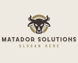 Bull Cow Horn logo design