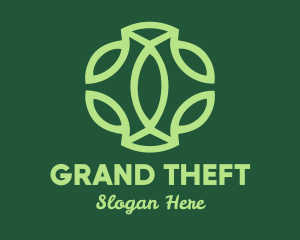 Green Leaf Pattern Logo