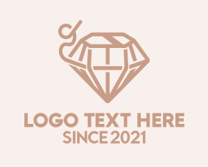 Knitter - Luxury Diamond Jewel logo design