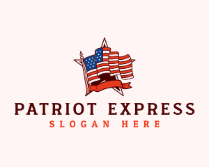 USA Patriot Flag logo design