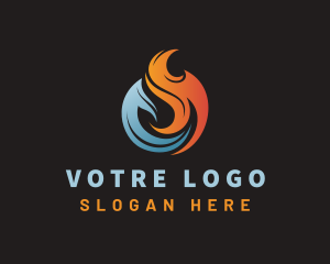 Industrial Gas Flame Logo