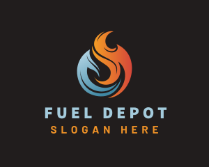Gas - Industrial Gas Flame logo design