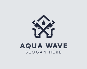 Home Water Wrench logo design