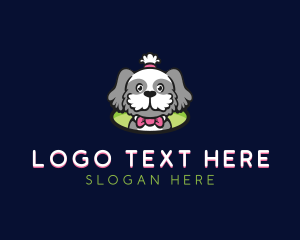 Canine - Ribbon Pet Dog logo design