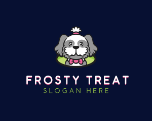 Ribbon Pet Dog logo design