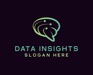 Data Scientist AI Brain logo design