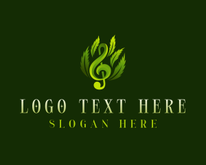 Organic - Musical Marijuana Dispensary logo design