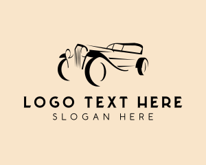 Antique - Retro Car Restoration logo design