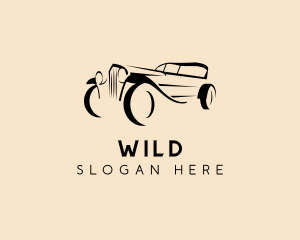 Retro Car Restoration Logo