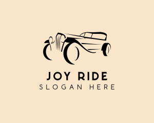 Ride - Retro Car Restoration logo design