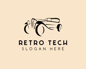 Retro Car Restoration logo design