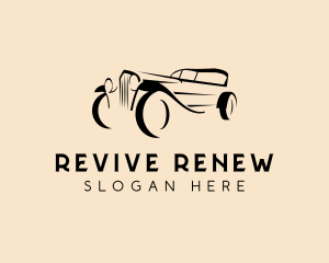 Retro Car Restoration logo design