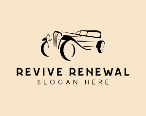 Restoration - Retro Car Restoration logo design