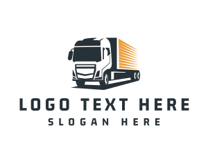 Container Truck - Express Delivery Truck logo design