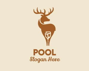Hunting - Wild Stag Rose logo design