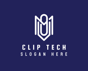Clip - Paper Clip Writer Publishing logo design