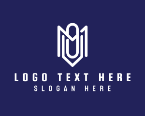 Blogging - Paper Clip Writer Publishing logo design