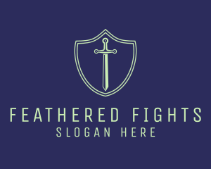 Tech Sword Shield logo design