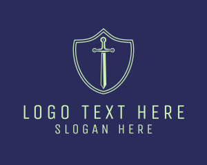 Business - Tech Sword Shield logo design