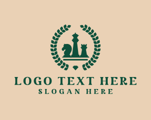 Strategy - Chess Tournament Wreath logo design