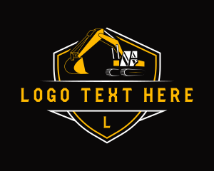 Machinery - Excavator Industrial Machinery logo design