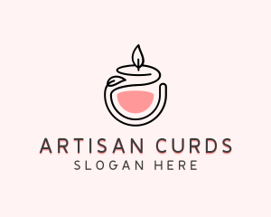 Scented Candle Decor logo design