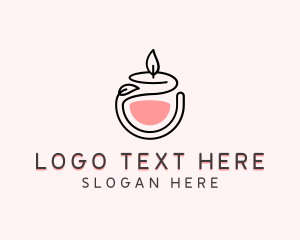 Candle - Scented Candle Decor logo design