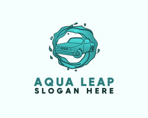Aqua Car Wash Service logo design