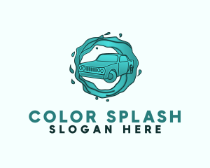 Aqua Car Wash Service logo design