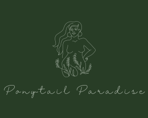 Ponytail - Natural Beauty Model logo design