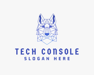 Geometric Wolf Gaming Logo