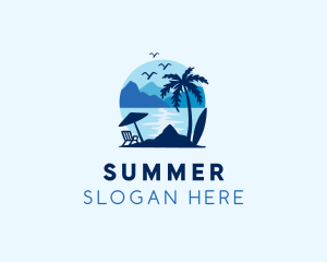 Summer Beach Resort  logo design